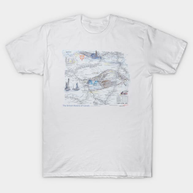 The Cheshire Ring Map T-Shirt by jellygnomes